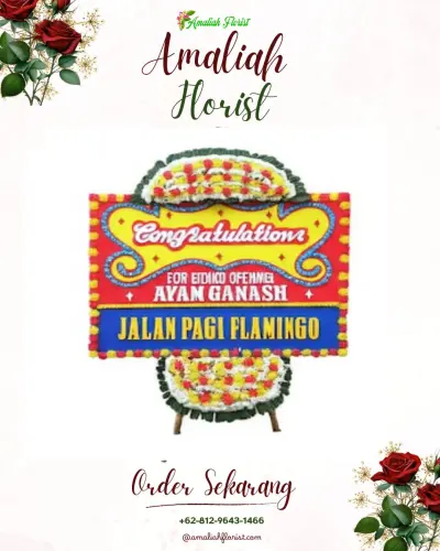 Bunga Papan Congratulation di Gedong Putih Bandung